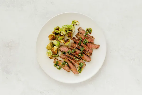 Chimichurri steak meal